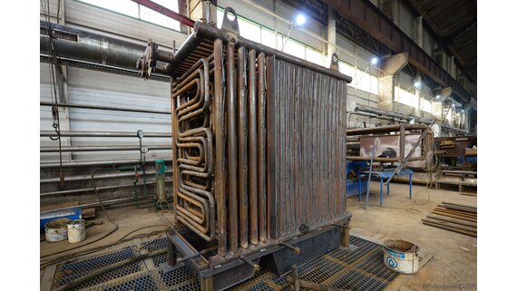 Промышленный котел на дровах 1160 кВт изготовление