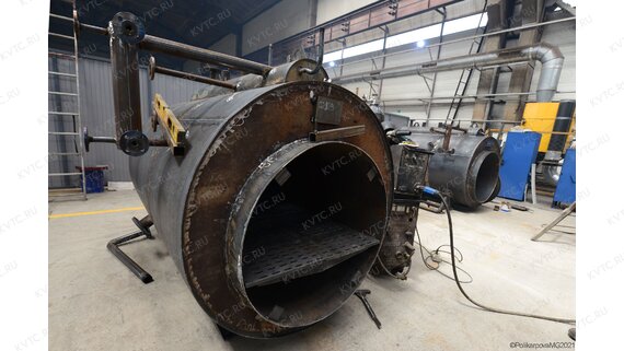 Парогенератор 300 кг пара на угле - изготовление